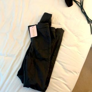 black leather pants from misguided Size 4 LONG